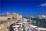 Hafen von Heraklion Kreta mit der Fortezza