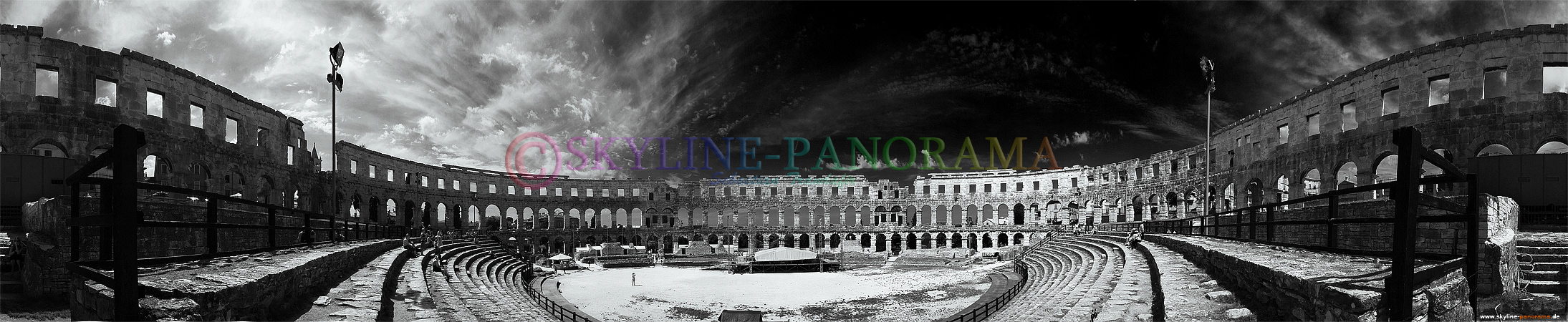 Panorama Bild Pula Kroatien