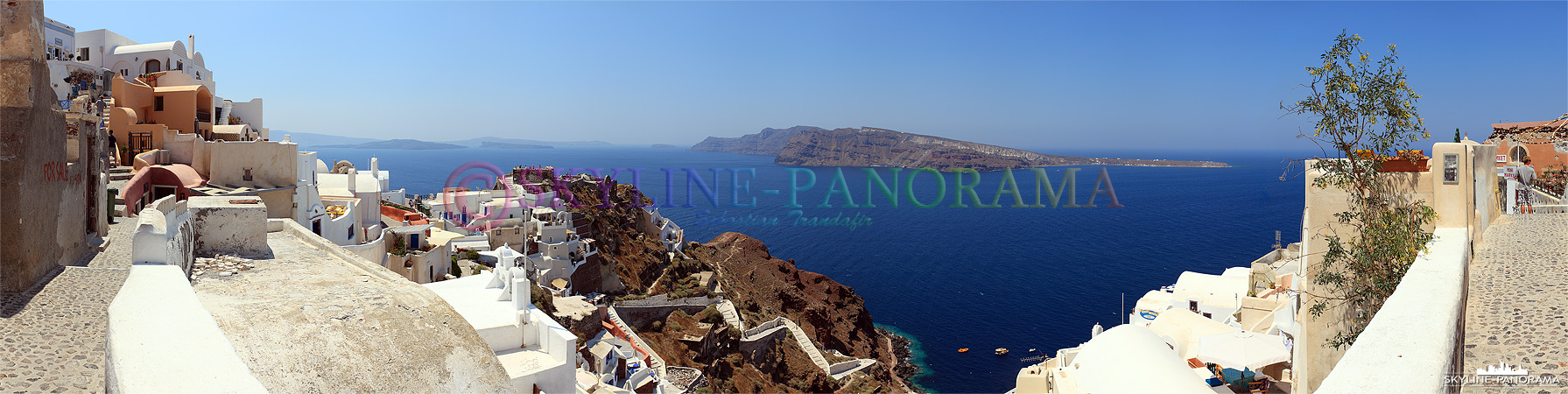 Panorama Bild Santorini - Oia