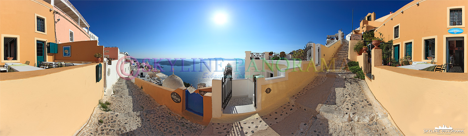 Panorama Bild Fira - Santorini