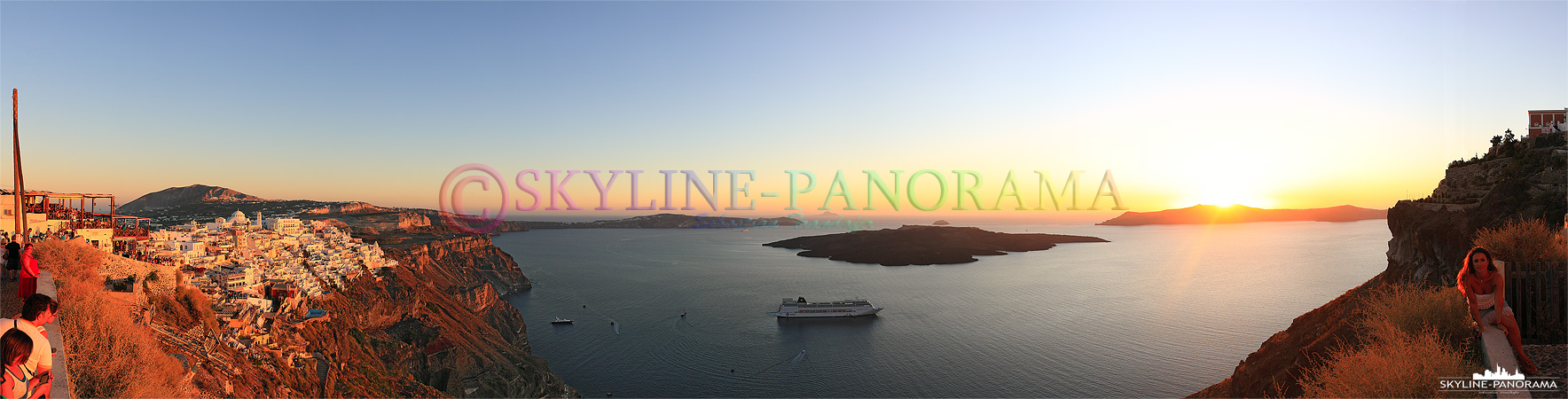 Fira Santorini - Sonnenuntergang
