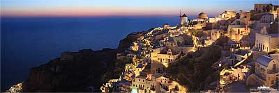 Sonnenuntergang Santorini - Bild Oia