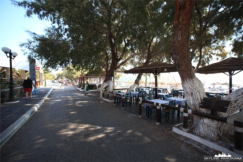 Santorini Kamari Strandpromenade