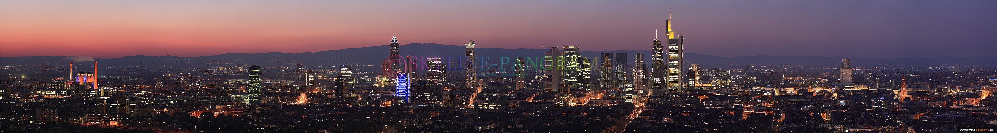 Skyline Frankfurt - Sonnenuntergang