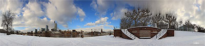 Frankfurt im Schnee