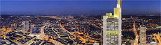Bild Frankfurt bei Nacht - Panorama vom Maintower