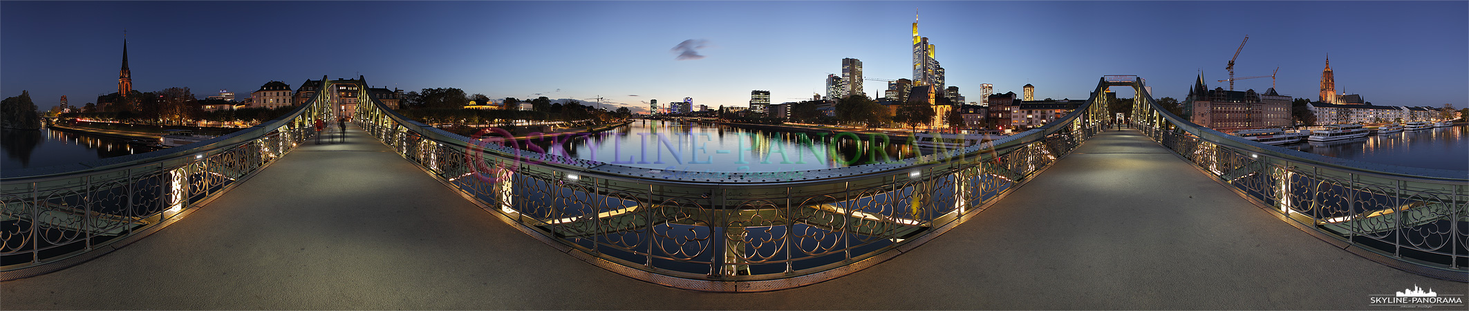 Frankfurt Panorama - Eiserner Steg