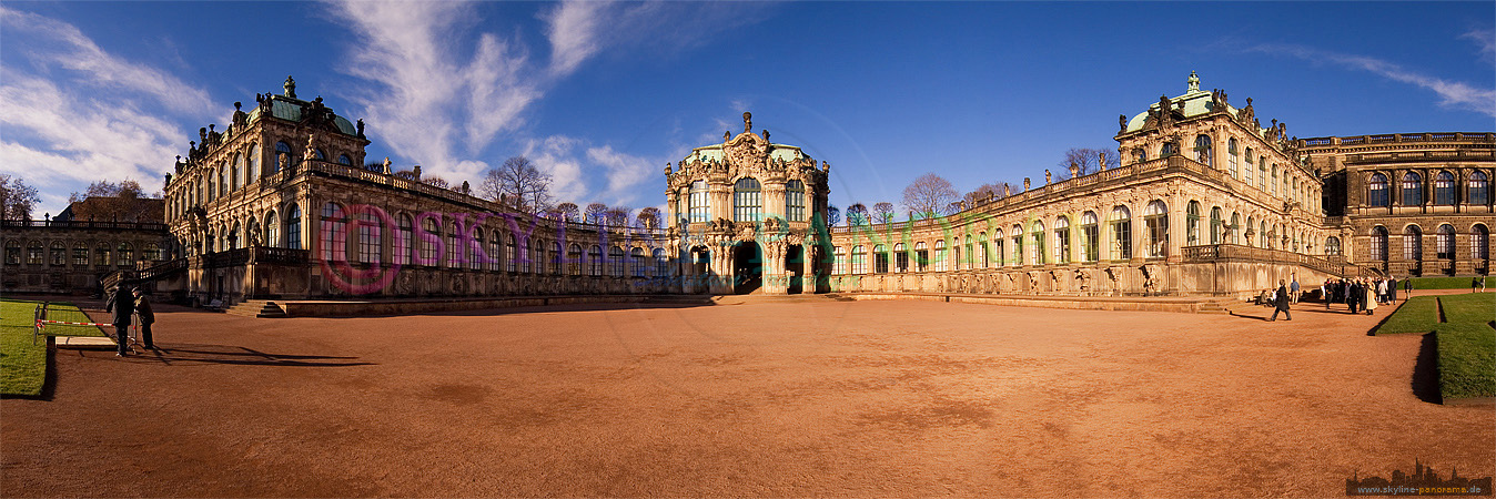Panorama Bild - Dresdner Zwinger
