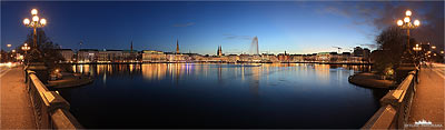 Skyline Hamburg - Alster Panorama