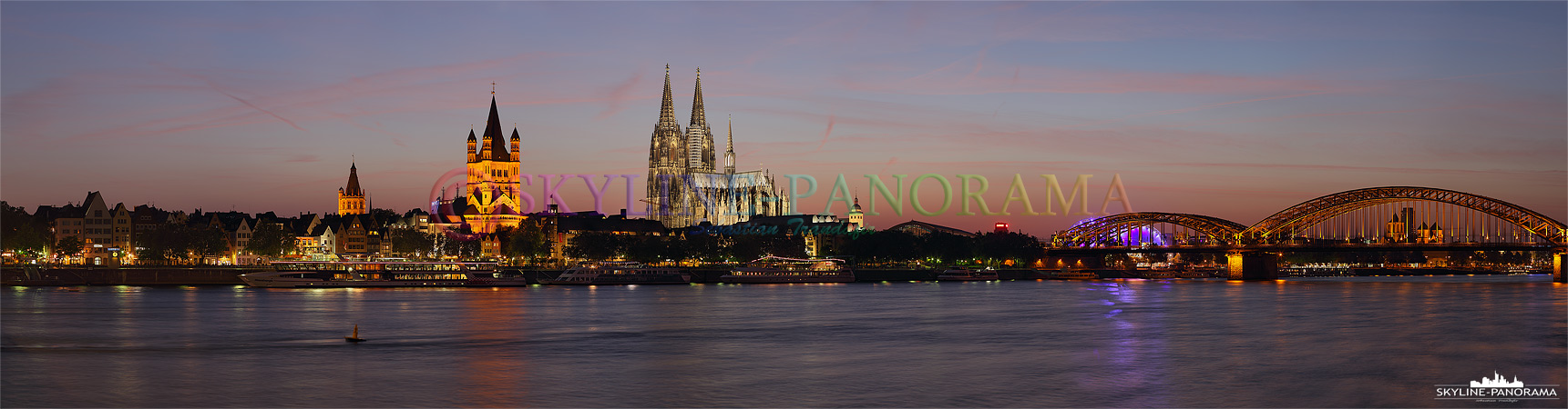 Skyline K�ln in der D�mmerung
