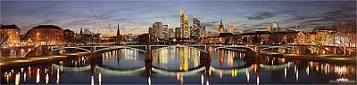 Frankfurter Skyline von den Brücken Frankfurter Skyline von den Brücken