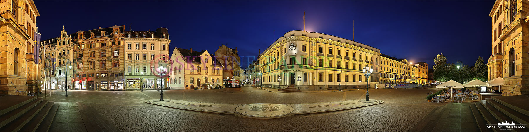 Wiesbaden Panorama Stadtschloss (p_00151)