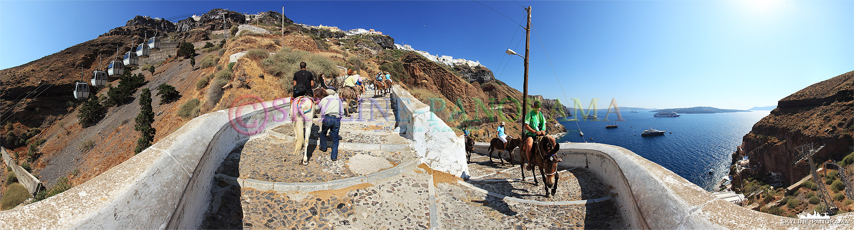 Eselreiten auf Santorini (p_00360)