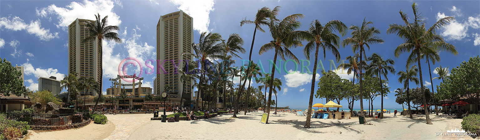 Panorama Waikiki Strandpromenade (p_00512)