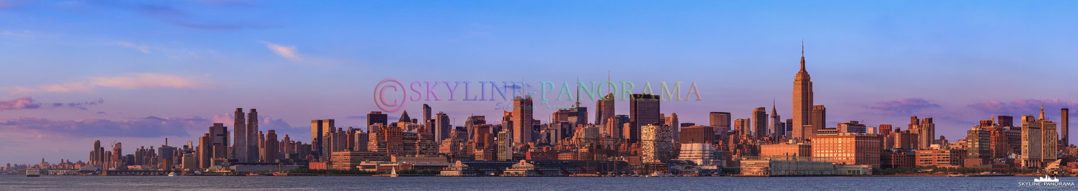 Skyline Manhattan im Sonnenuntergang (p_00681)
