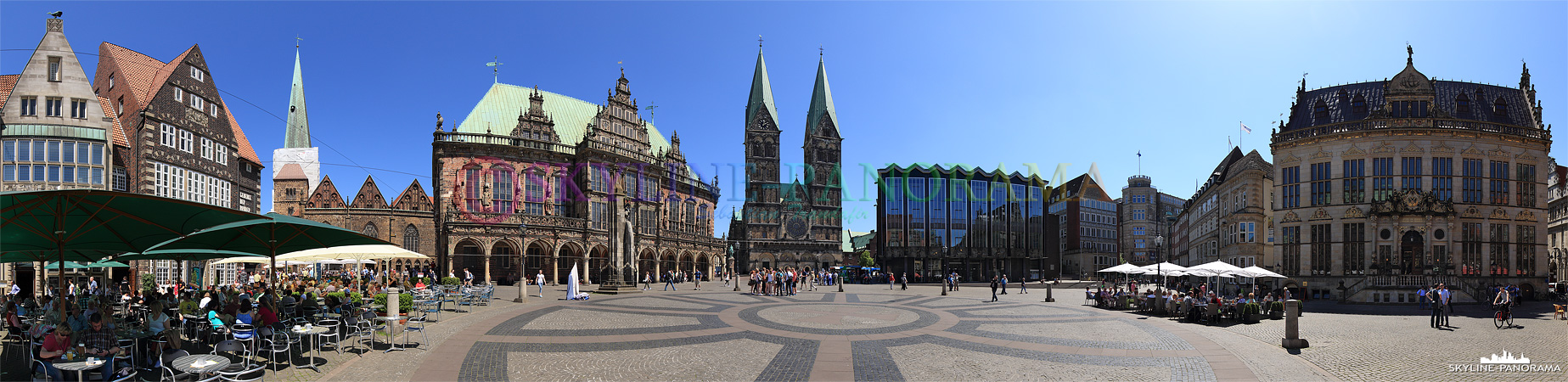 Marktplatz Panorama Bremen (p_00812)