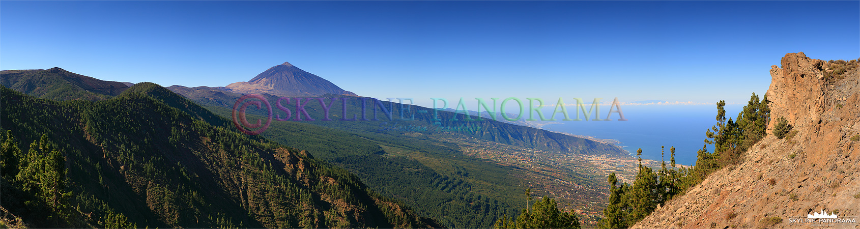 Panorama Teneriffa – Blick auf den Teide (p_00840)