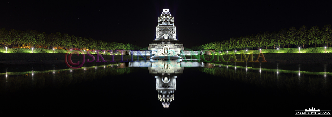 Völkerschlachtdenkmal zur Nacht (p_00913)