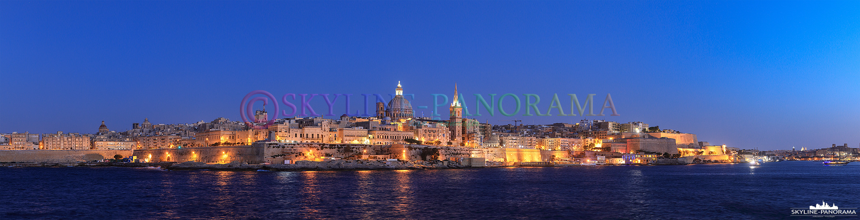 Skyline Panorama – Valletta Malta (p_00921)
