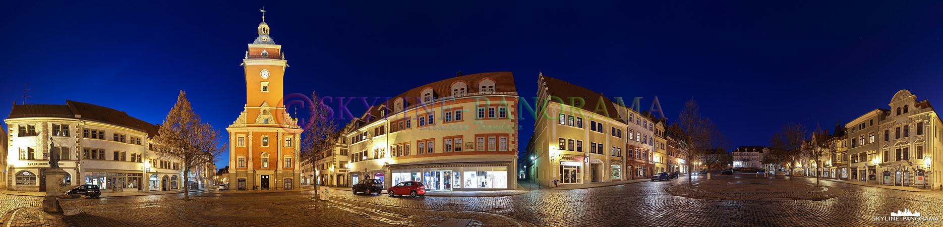 Gotha Rathaus Panorama (p_00997)