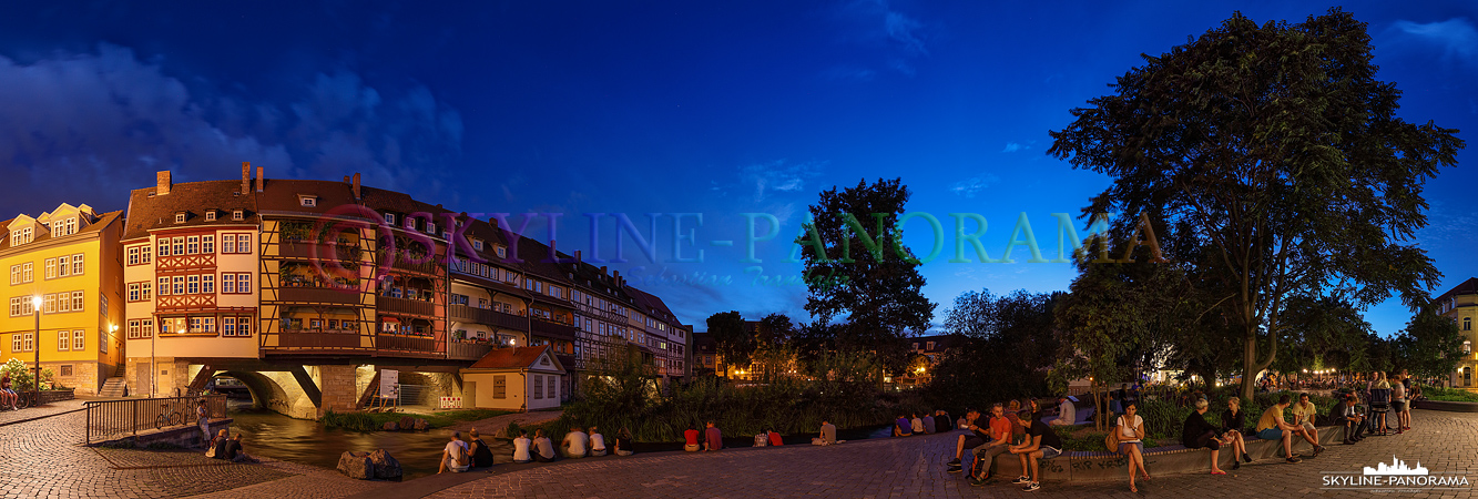 Krämerbrücke Erfurt – Panorama (p_01038)