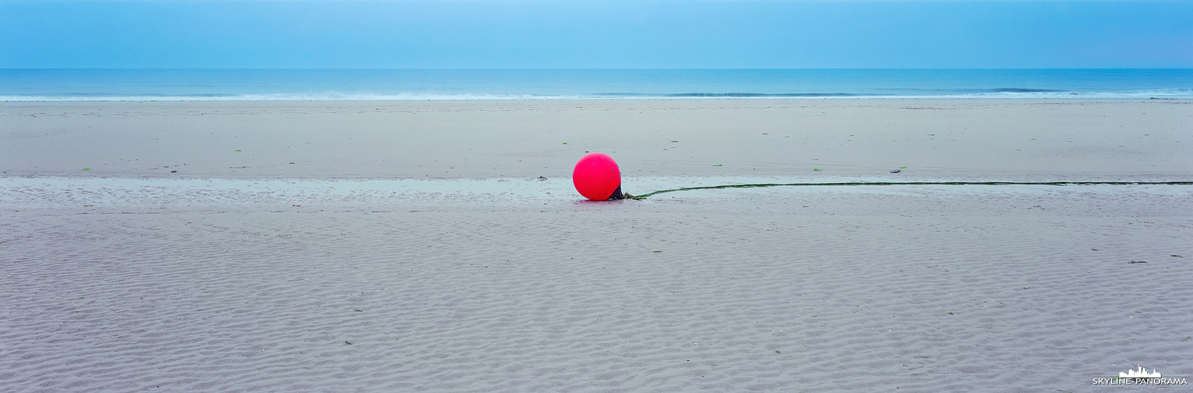 Panorama Nordsee-Motiv Strand & Boje (p_01165)