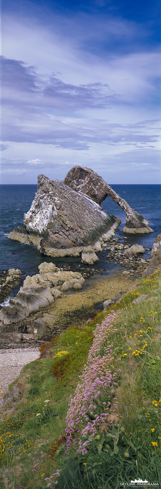 Bow Fiddle Rock - vertikal Panorama (p_01225)