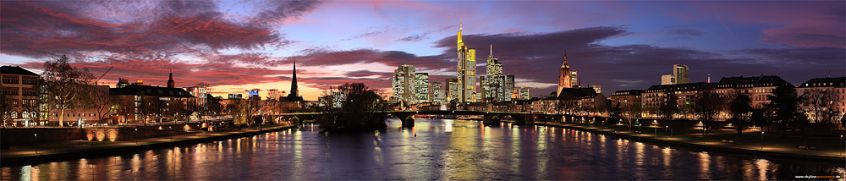 Skyline Panorama von Frankfurt