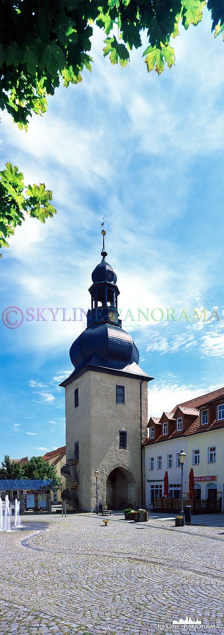 Das Saigertor in Hettstadt als Panorama im Hochkantformat. 