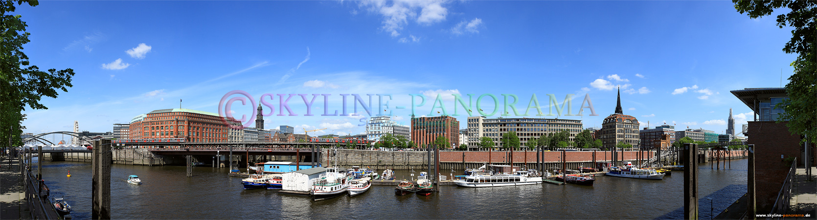 Panorama der Speicherstadt zum Hafengeburtstag 2009