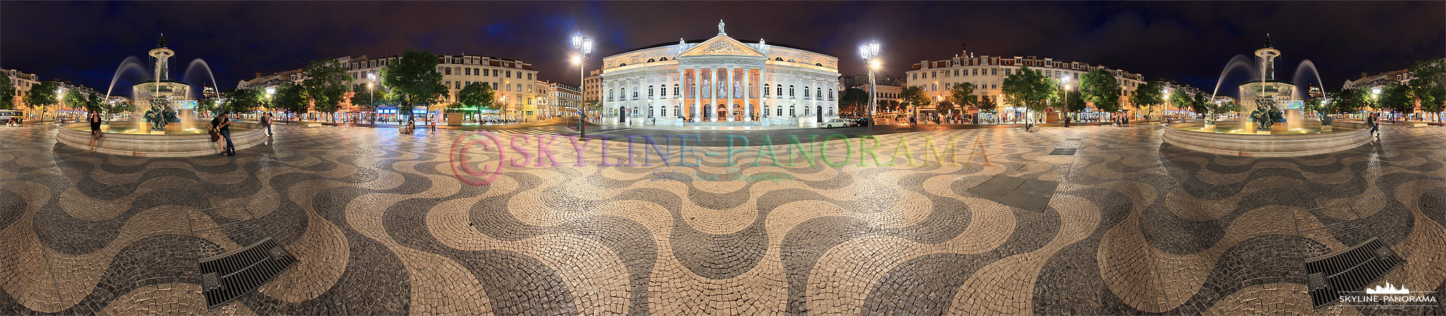 Portugal Bilder Lissabon - Der Praça Rossio ist einer der drei wichtigsten innerstädtischen Plätze der portugiesischen Hauptstadt Lissabon. 