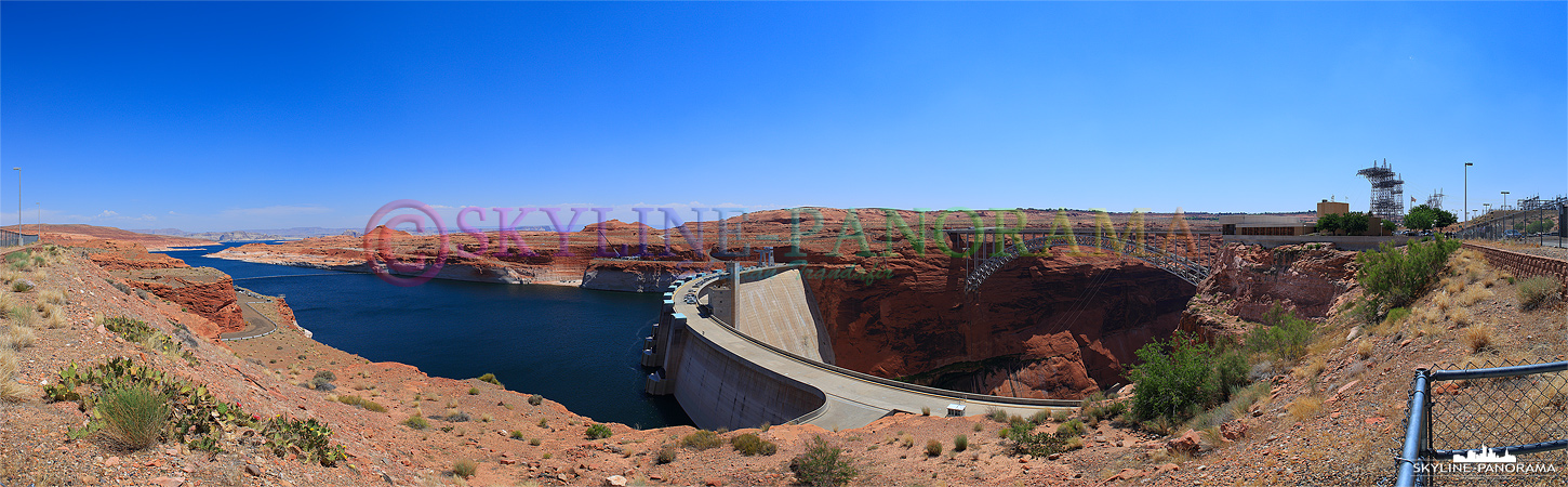 Der Colorado wird am Glen Canyon Dam zum 300km langen Lake Powell aufgestaut, die an dieser Staustufe gewonnene Energie versorgt 1,5 Millionen Menschen mit Elektrizität. 