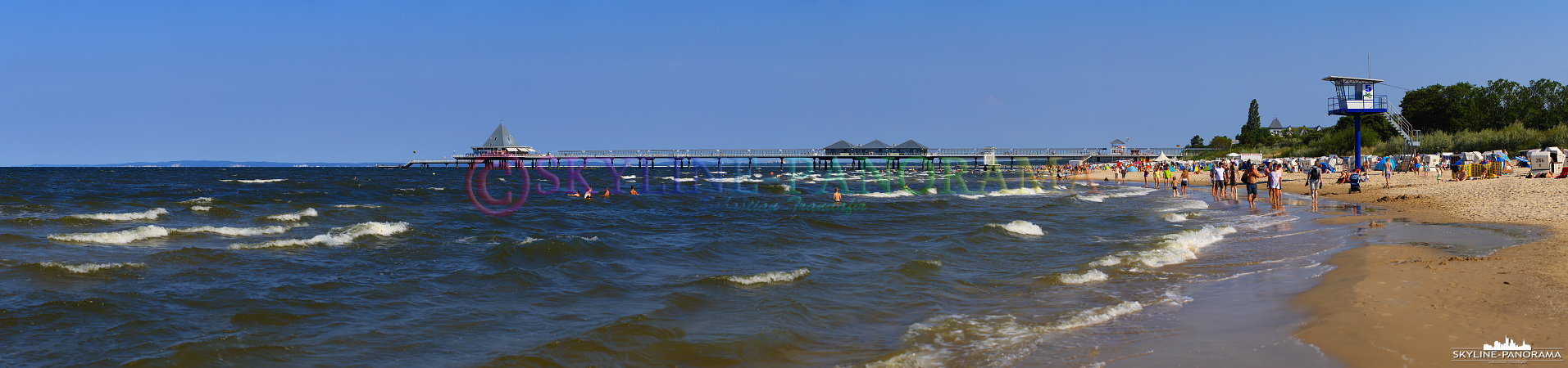 Panorama Usedom - Blick auf die Seebrücke von Heringsdorf.