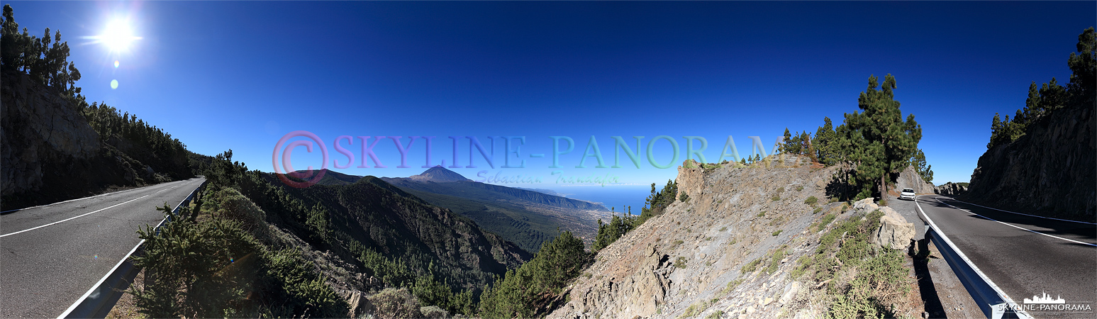 Teneriffa - Eine vielzahl an Aussichtspunkten, mit immer schöner werdenden Perspektiven auf den Gipfel des Teide, gibt es auf der Route durch den Nationalpark. 