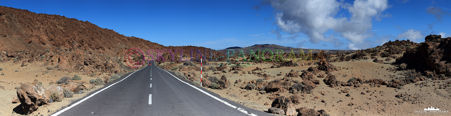 Das Straßennetz im Teide Nationalpark ist hervorragend ausgebaut und in einem guten Zustand. Hier der Blick vom Parkplatz Aussichtspunkt Minas de San José