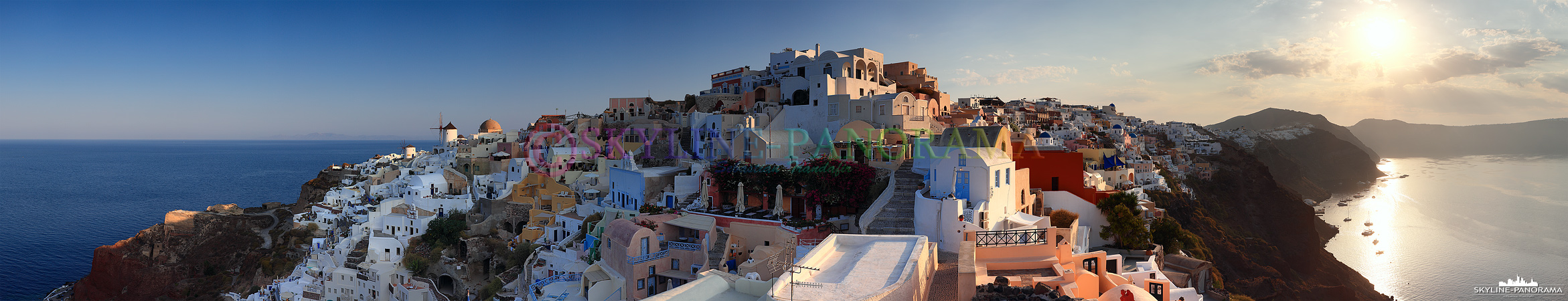 Das Lontza Kastell in Oia ist der Aussichtpunkt für den berühmten Sonnenuntergang von Santorini, von hier aus hat man auch ein traumhaftes Panorama, wenn ...