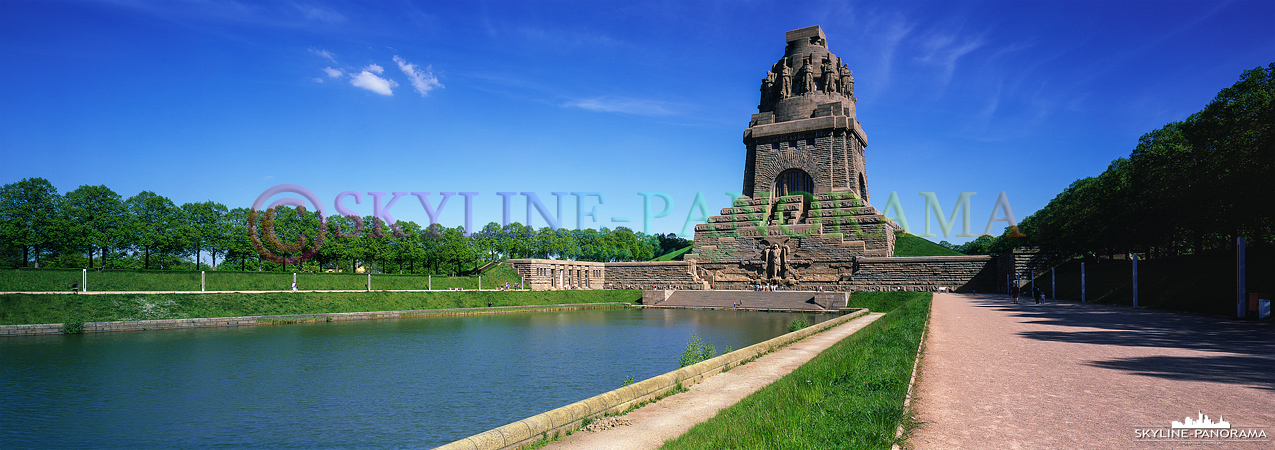 Bilder aus Leipzig - Das Völkerschlachtdenkmal als Panoramaansicht. 