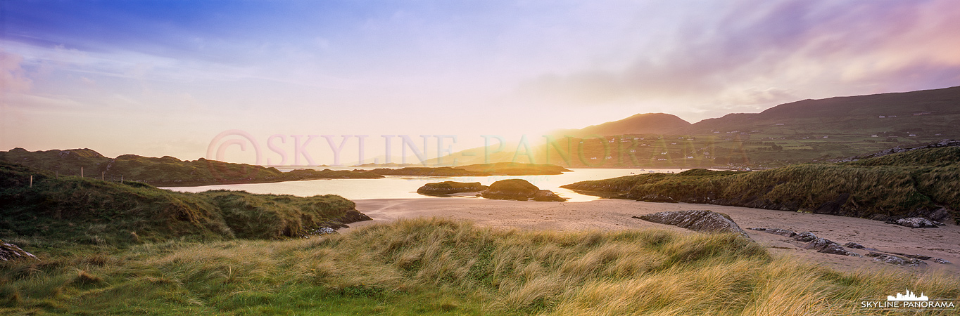 Derrynane Beach Caherdaniel - Sunset 6x17 (p_01026) 6x17 Panorama - Dieses Motiv entstand auf einer Düne etwas abseits des langen Hauptstrands von Derrynane im letzen Licht des Sonnenuntergangs.