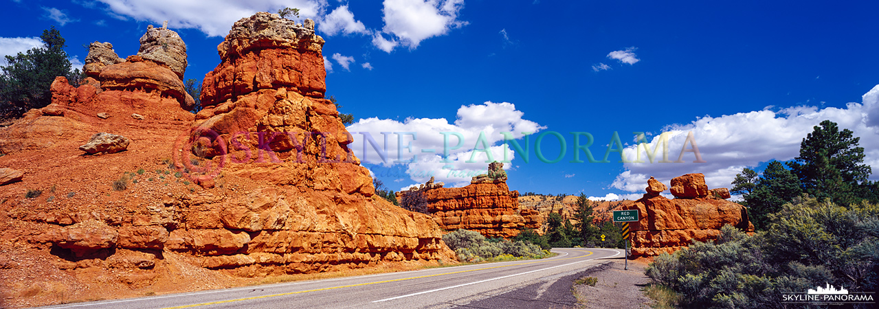 Auf dem Weg zum Bryce Canyon, vom Highway 89 kommend, fährt man am Red Canyon vorbei. Einen Stopp für ein paar Fotos sollte man hier auf jeden Fall einplanen. 