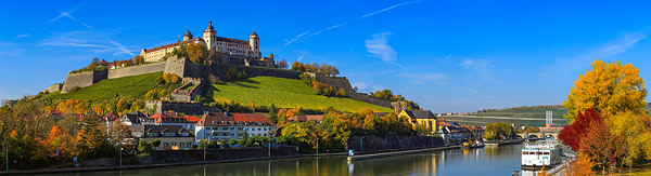 Würzburg Panorama - Stadtansichten am Tag und in der Dämmerung