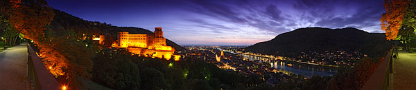 Stadtansichten aus Heidelberg als Panorama