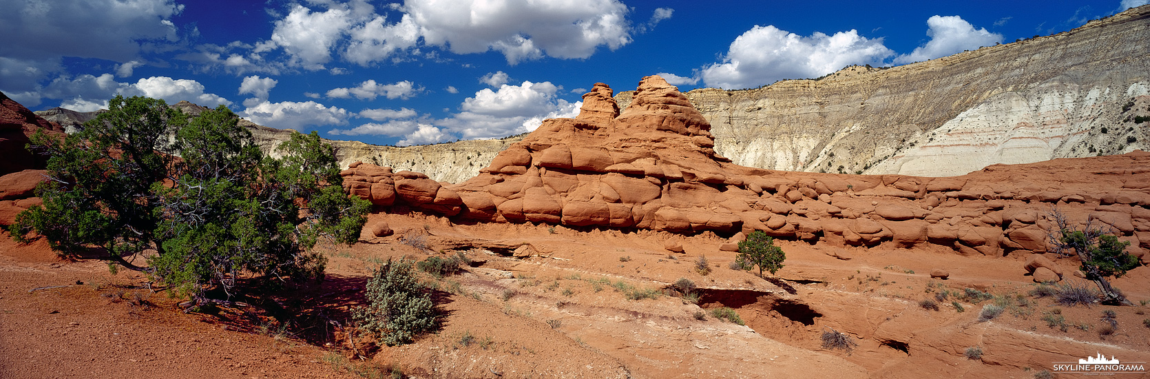 Der Kodachrome State Park befindet sich in der Nachbarschaft zu etwas bekannteren Bryce Canyon Nationalpark, man erreicht ihn von dort aus nach ca. 35km...